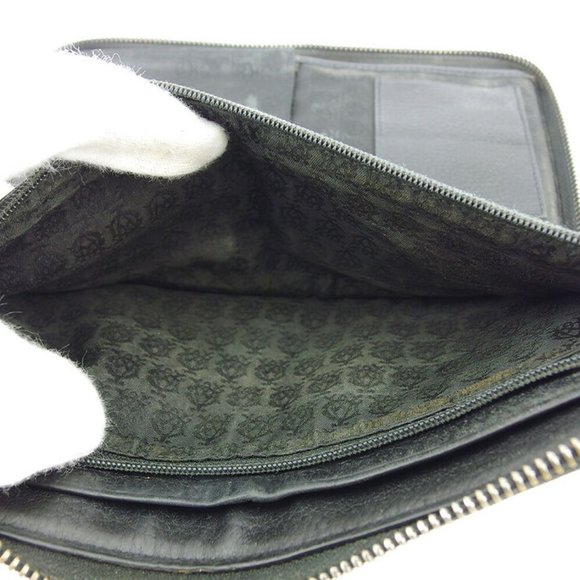 Dunhill wallet canvas �~ leather Authentic used - Picture 7 of 8